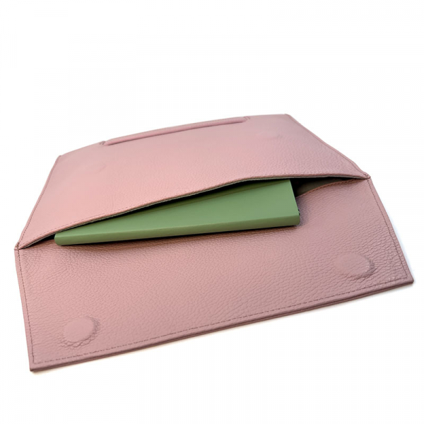 BGents leather Laptop Tablet, Couvert pink